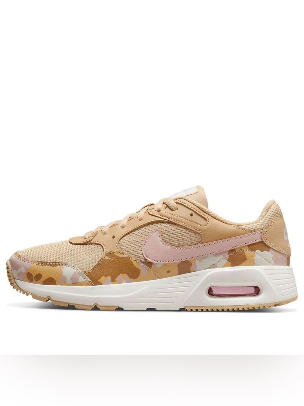 Nike Women's Tan and Pink Camo Air Max Sneaker